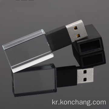 블랙 글래스 USB 플래시 드라이브